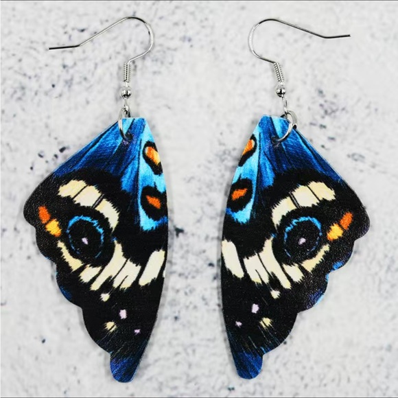 Butterfly wing earrings - Picture 4 of 6
